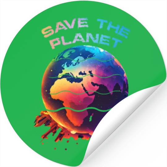 Save the Planet Nature Environment Earth Stickers