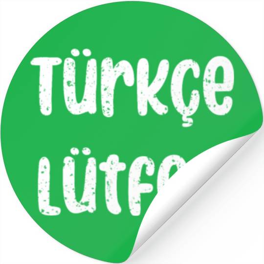 Türkçe Lütfen Turkish Teacher Back To School Stickers