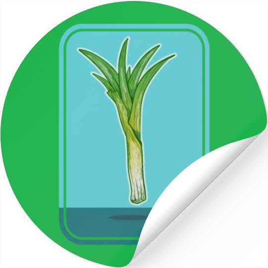Leek Vegetable Plant Stickers