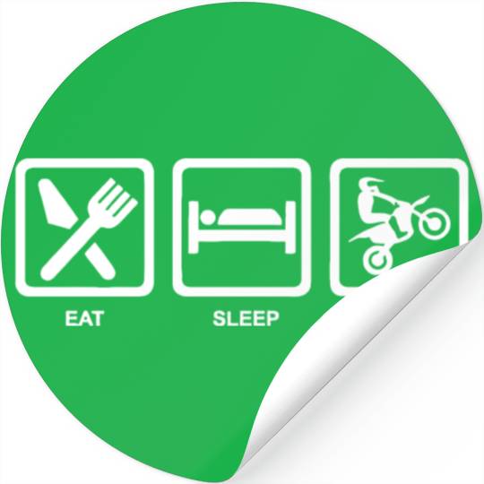 EAT SLEEP MOTOCROSS Stickers
