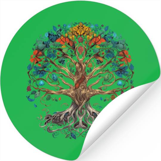 Epic Legendary Viking Tree of Life,Plant Lover Stickers
