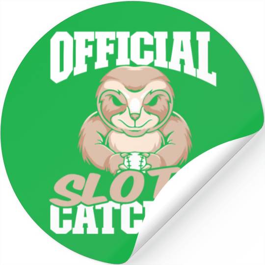 Sloth Funny Sloth Baseball Stickers
