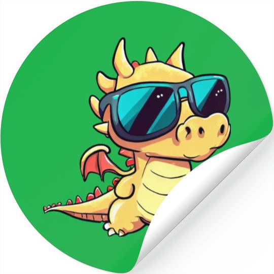 Cute Baby Dragon Puppy Stickers