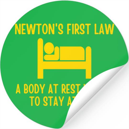 Newton's First Law Stickers