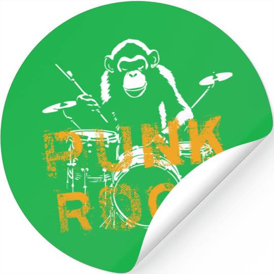 MONKEY PUNK ROCK Stickers