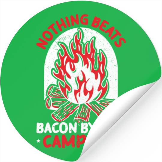 Camping And Bacon Meat Camp Camper I Love Bacon Stickers