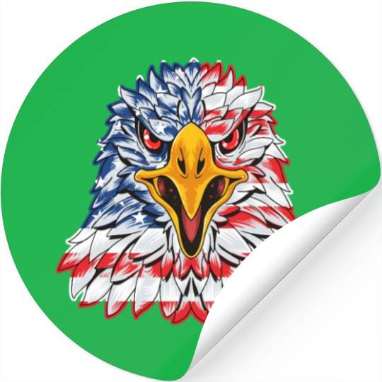America Eagle Independence Day US Patriot Stickers