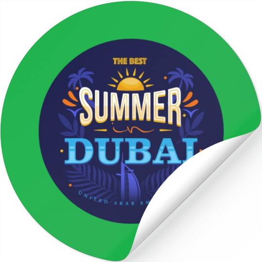The Best Summer In Dubai Stickers