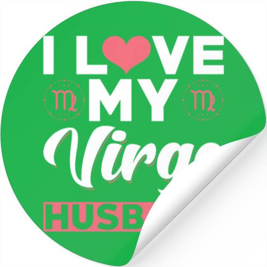 I love my Virgo Husband Stickers