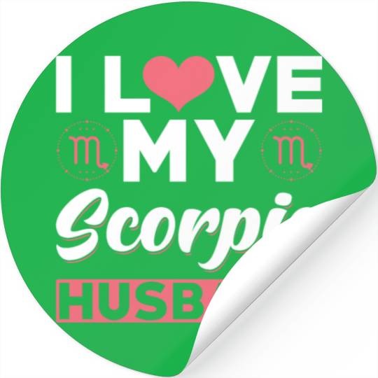 I love my Scorpio Husband Stickers