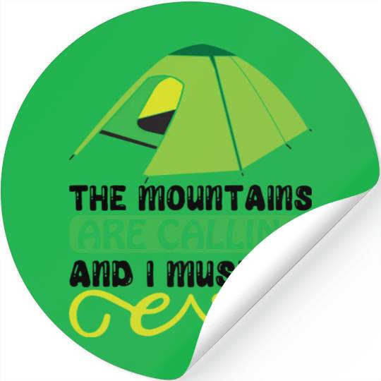 The mountains are calling and I must go 01 Stickers