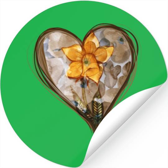 Spring Daffodil Springtime Stickers