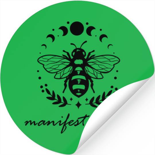 Manifest It All Moon Phase Manifestation ritual Stickers