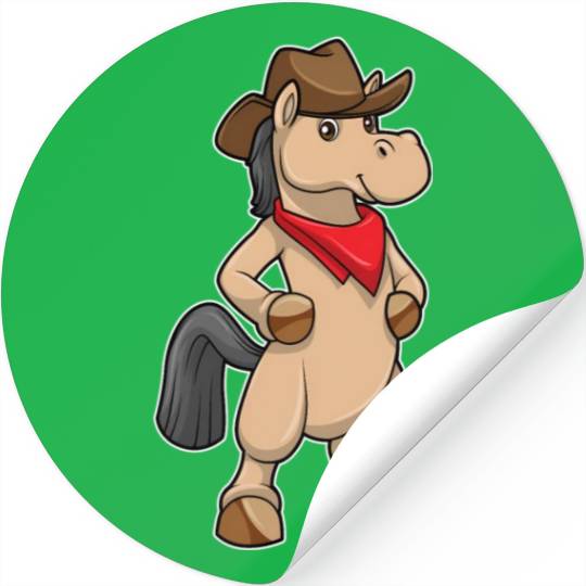 Horse Cowboy Stickers