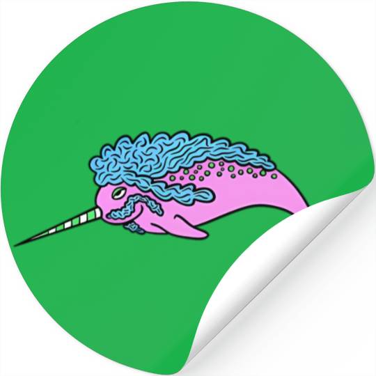 Seapoodle Narwhal Stickers