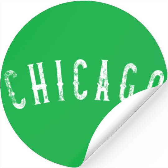 Vintage Chicago Distressed Stickers