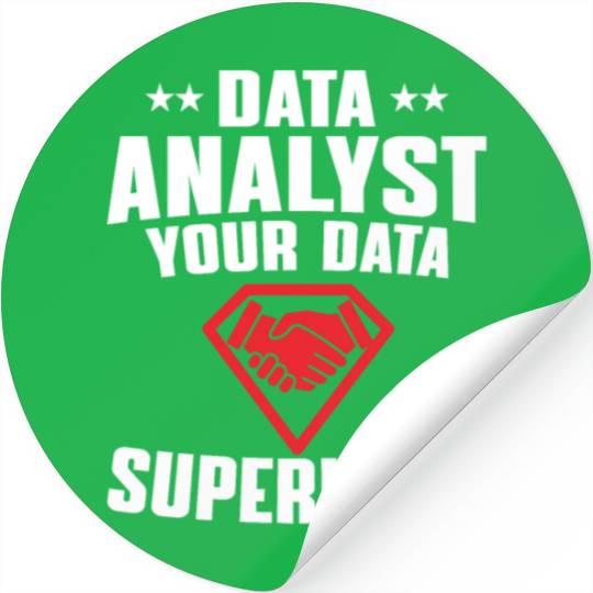 Great Data Analyst Superhero Stickers