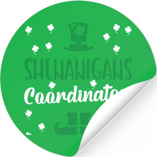 Shenanigans Coordinator St Patrick'S Day Stickers