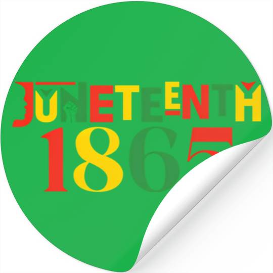 Juneteenth 1865 Leopard Celebrate African Stickers