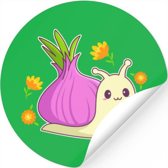 Aesthetic Kawaii Onion Stickers