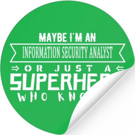Working Profession Information Security Analyst Stickers