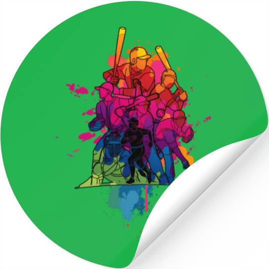 Baseball Catcher Pitcher Batter Tees For Youth Stickers