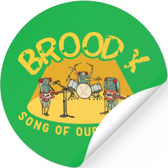 Cicada Brood X Cicada Invasion Cicada Song Tour Stickers