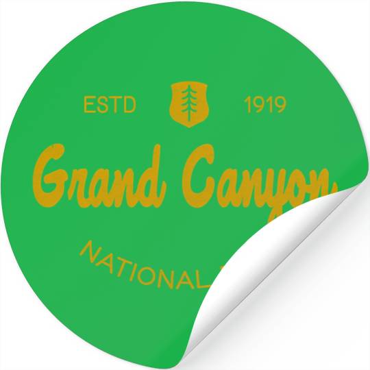Grand Canyon National Park Script Style Stickers