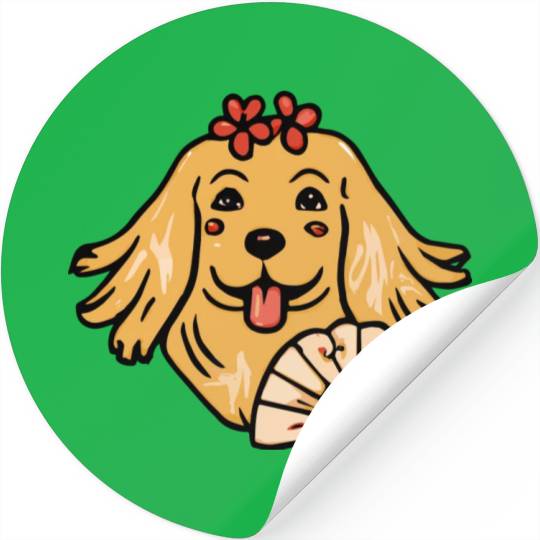 Golden Retriever Geisha Dog Lover Terrier Stickers