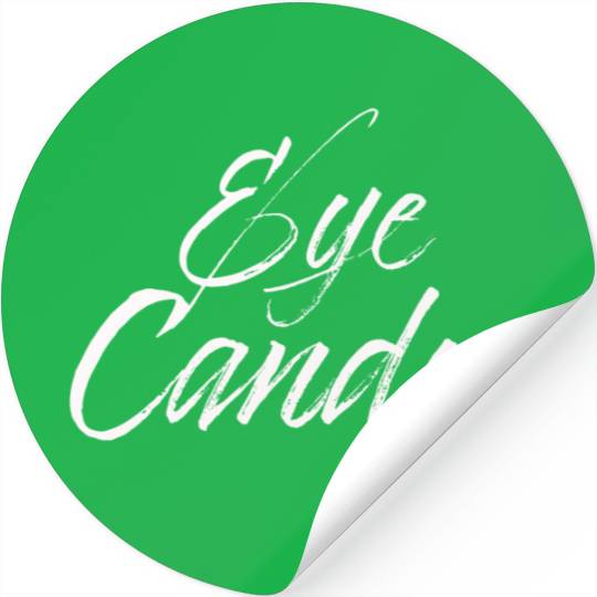 eye candy white Stickers