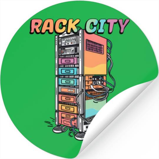 Rack City Network Server Rack Network Engineer Stickers