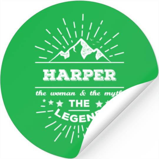 Harper The Woman The Myth The Legend Stickers