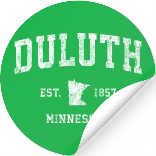 Duluth Minnesota Mn Athletic Sports Stickers