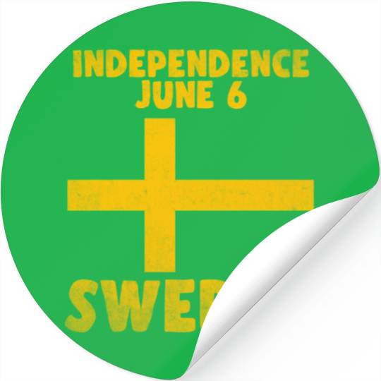Sweden Independence Day 6Th June Patriotic Stickers