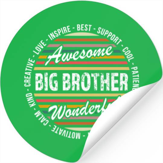 Big Brother Stickers From Sister