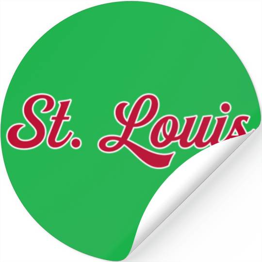 St Louis 1970S Wordmark Script Stickers