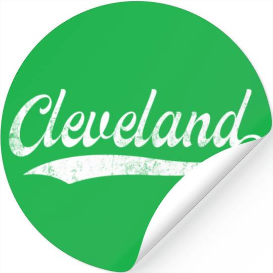 Vintage Cleveland Ohio Distressed Stickers