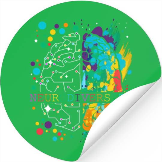 Embrace Neurodiversity Brain Autism Stickers