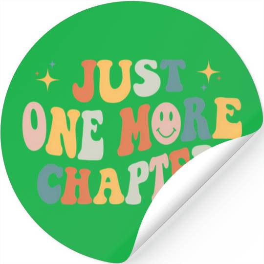 Just One More Chapter Book Literature Reading Poet Stickers