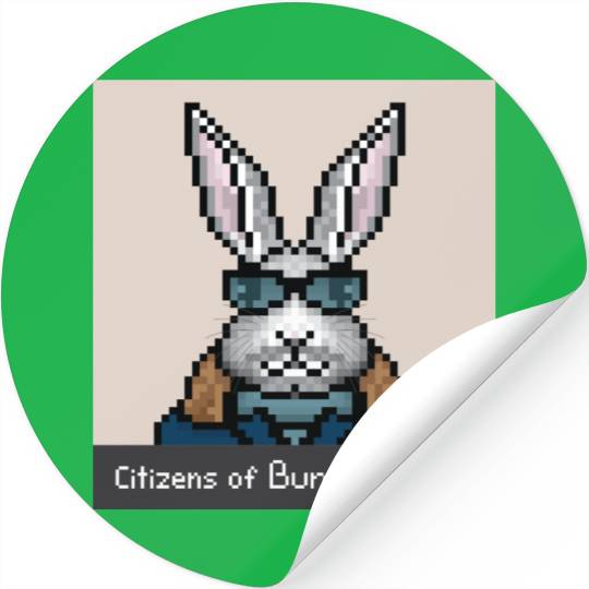 Citizens of Bunny Nation NFT #74 Artwork Stickers
