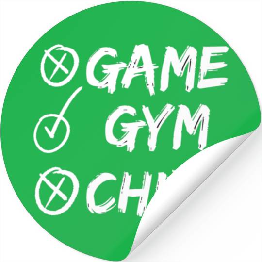 Game Gym Chips Stickers