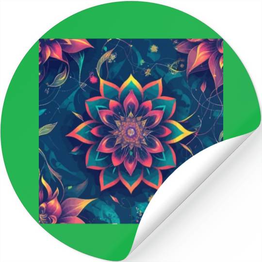 Cyberpunk flowers Stickers