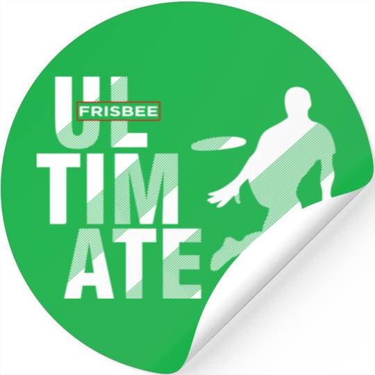 Ultimate Frisbee Player Disc Golf Iii Stickers
