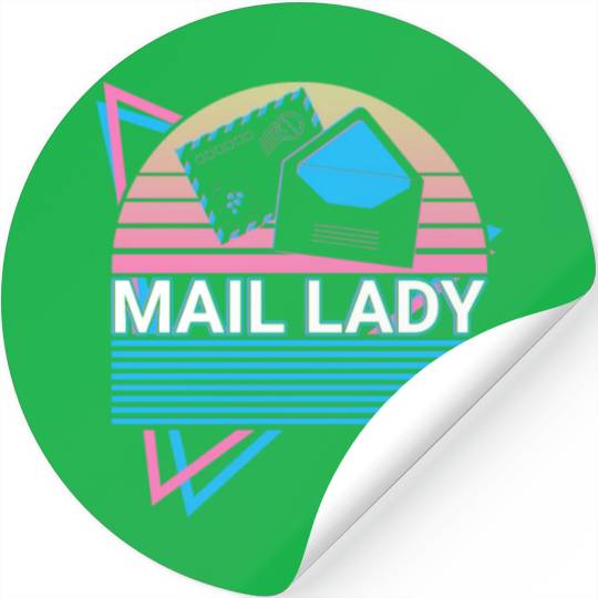 Postal Service Postman Retro Stickers