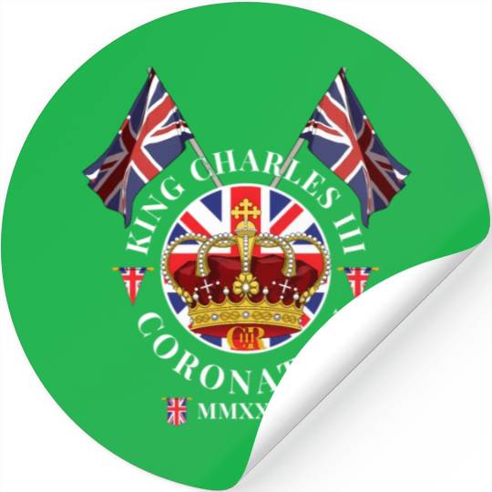 King Charles Iii British Monarch Royal Coronation Stickers