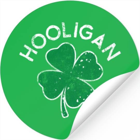 Hooligan Squad Lucky C St Patrick'S Day Distress Stickers