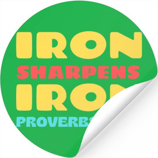 Iron Sharpens Iron nature Stickers