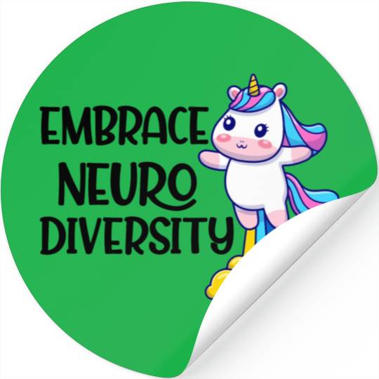 embrace neurodiversity trending Stickers