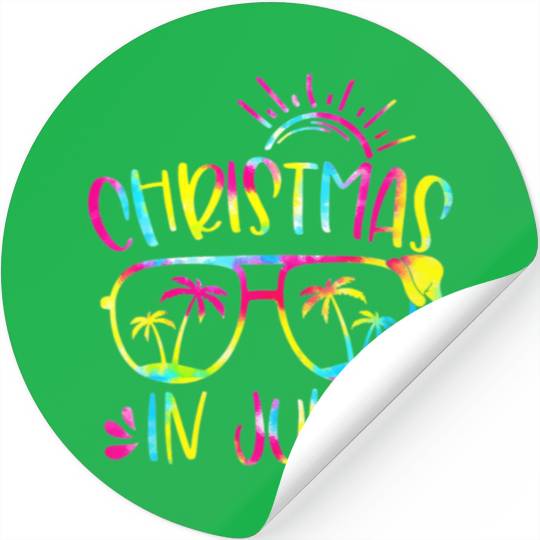 Christmas In July Hawaiian Summer Vacation 2023 Stickers