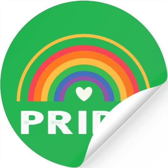 Gay Pride Rainbow Flag Proud Pro LGBTQ p Cool LGBT Stickers